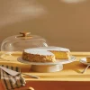 Alzatina per dolci in porcellana con coperchio Mattina