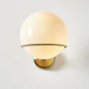 Applique con sfera di vetro Carey