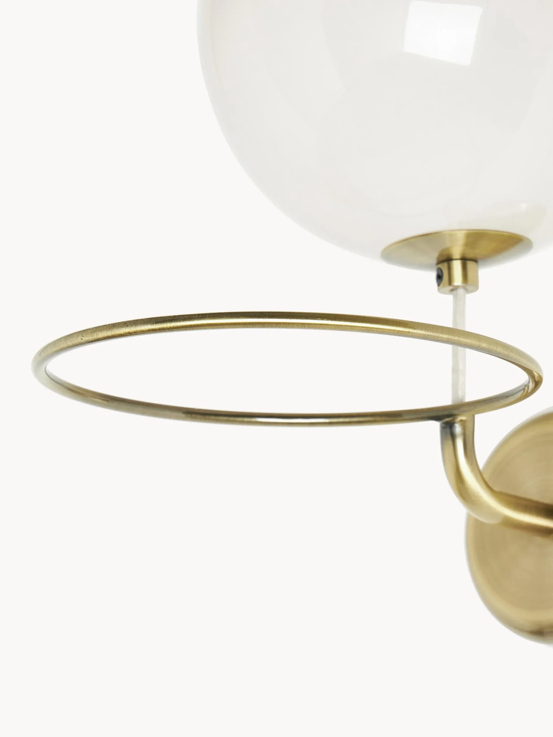 Applique con sfera di vetro Carey