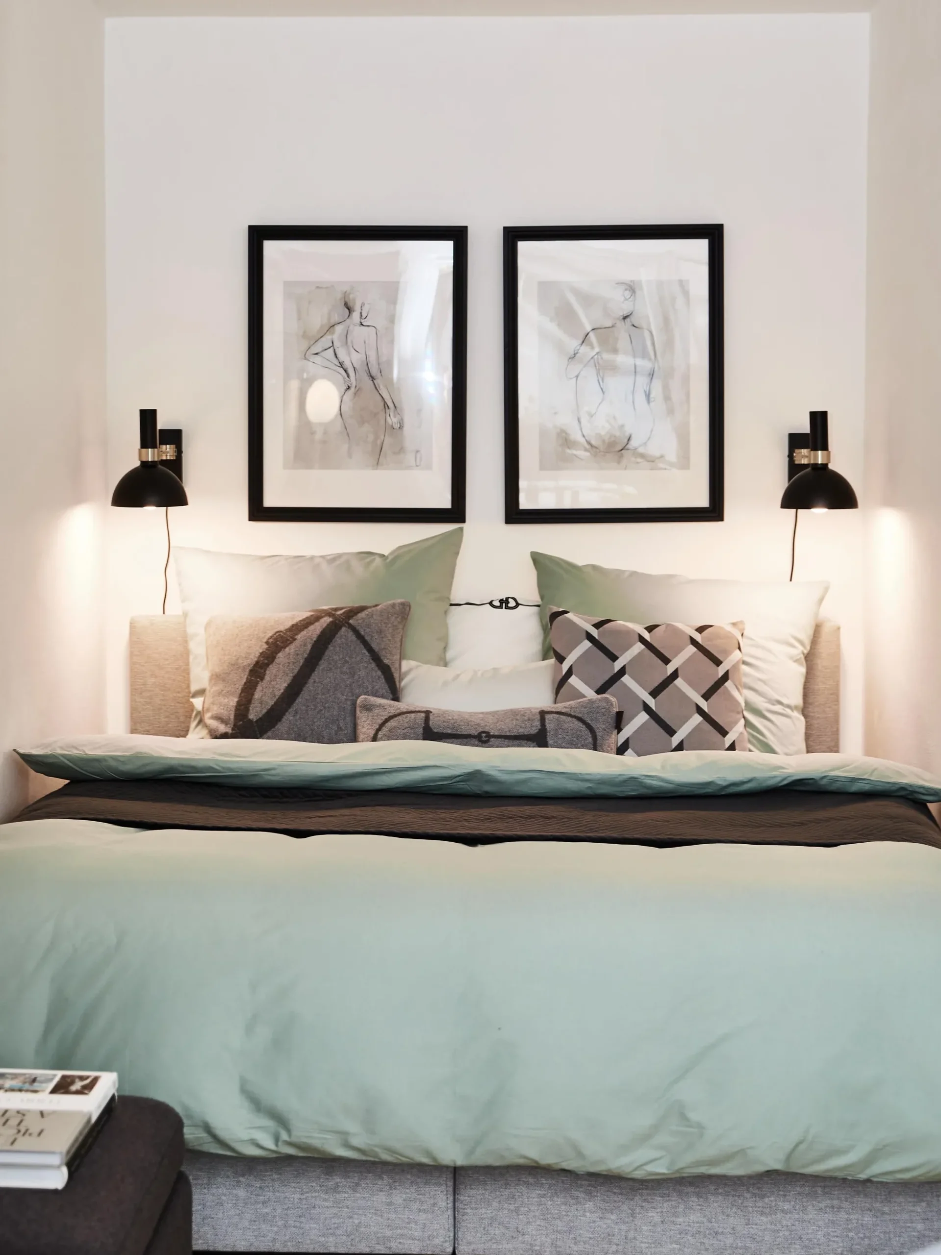 Applique grande con luce regolabile con spina Larry