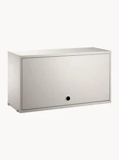 Armadietto con anta ribaltabile String System, larg. 78 x prof. 30 cm
