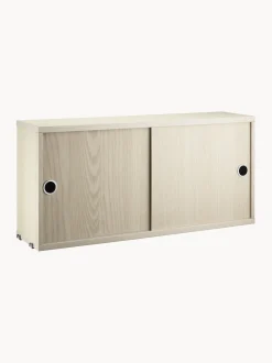 Armadietto con ante scorrevoli String System, larg. 78 x prof. 20 cm