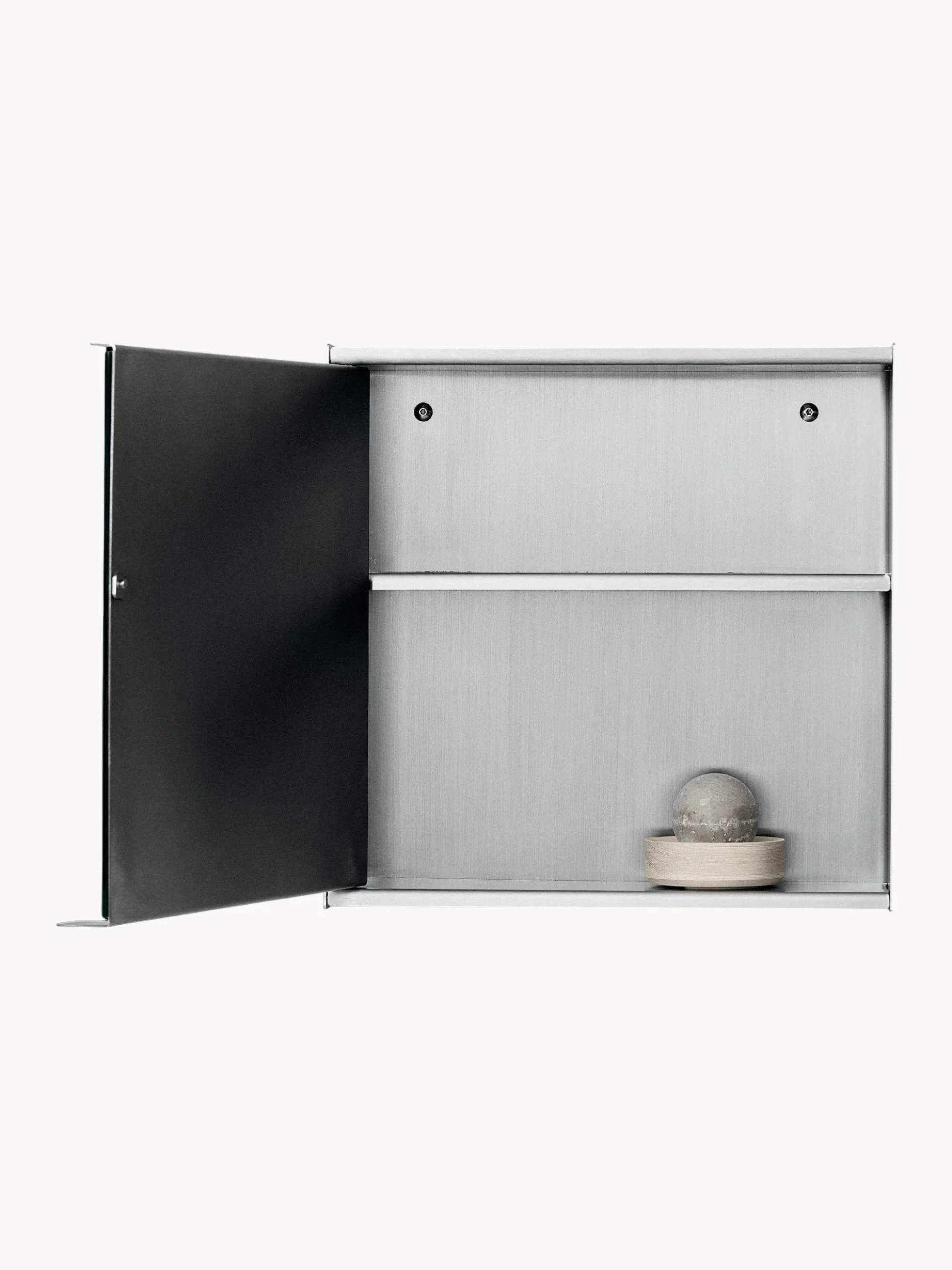 Armadietto a specchio da bagno in acciaio inox Taper