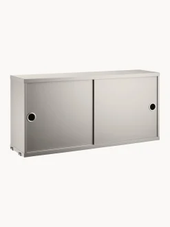 Armadietto con ante scorrevoli String System, larg. 78 x prof. 20 cm