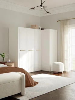 Armadio angolare componibile Charlotte, Larg. 215 cm, diverse varianti