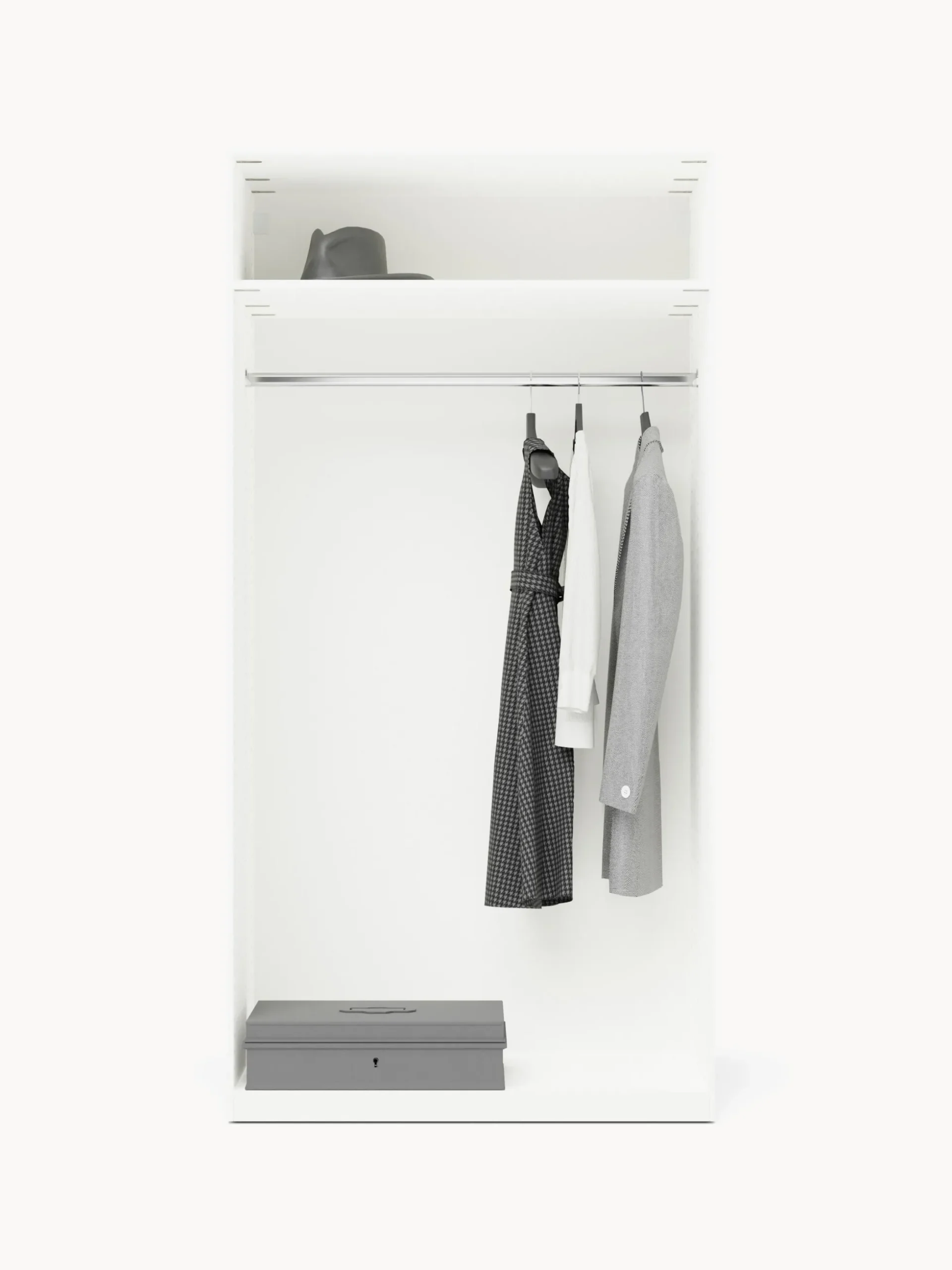 Armadio componibile ad ante a battente Simone, larg. 100 cm, diverse varianti