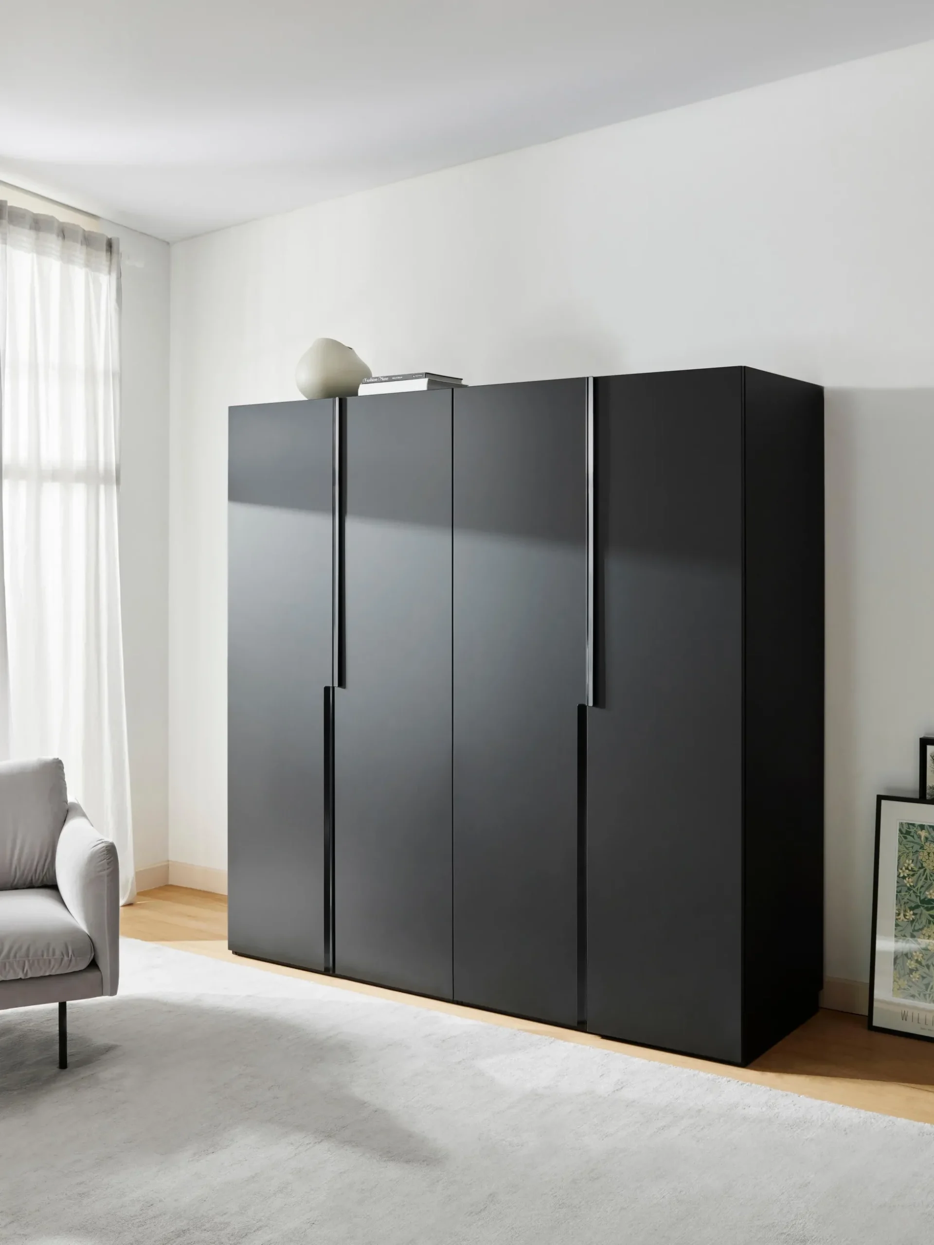 Armadio componibile ad ante battenti Leon, larg. 200 cm, in diverse varianti