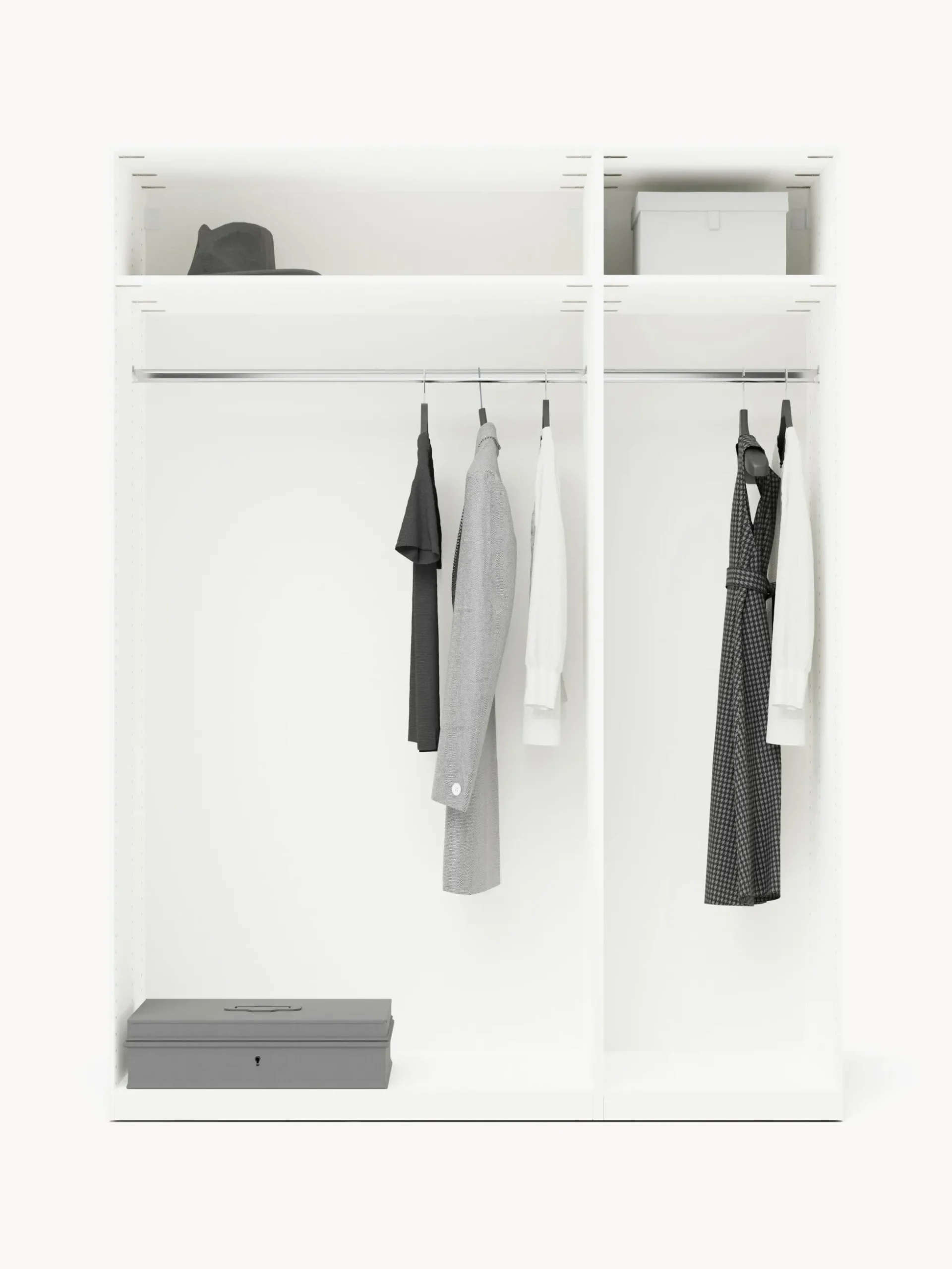 Armadio componibile ad ante a battente Simone, larg. 150 cm, diverse varianti