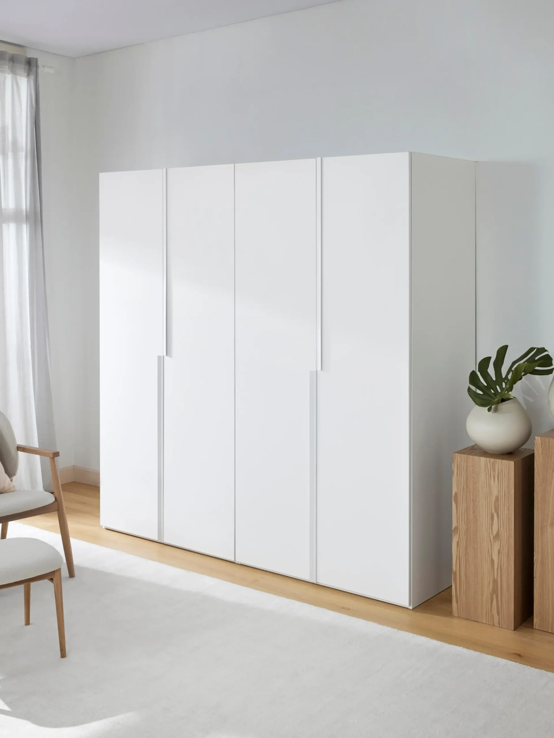 Armadio componibile con ante battenti Leon, larg. 200 cm, in diverse varianti