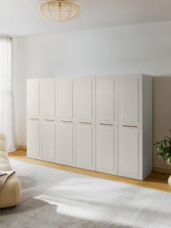 Armadio componibile con ante battenti Charlotte, Larg. 300 cm, in diverse varianti