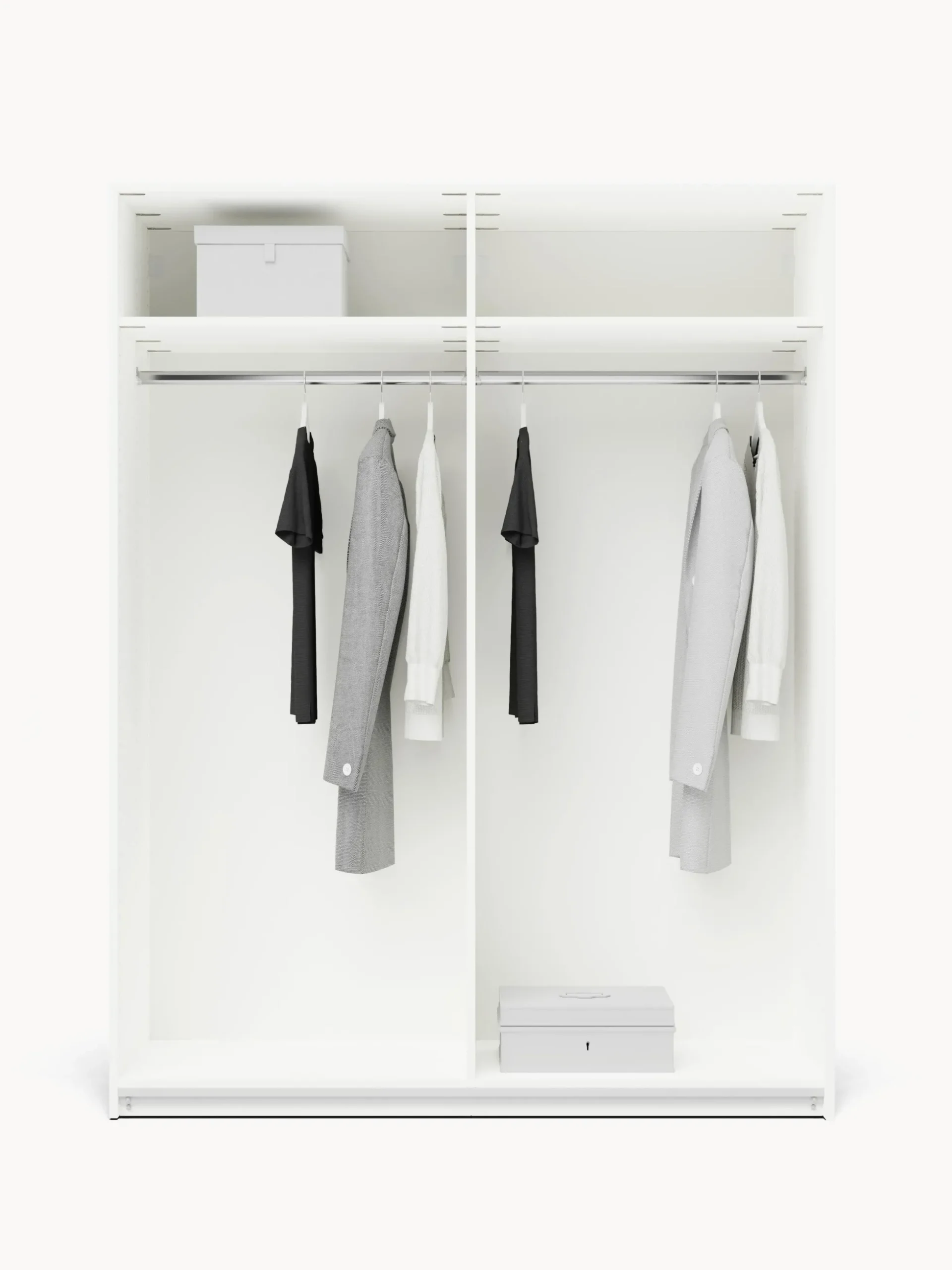 Armadio componibile con ante scorrevoli Charlotte, Larg. 150 cm, diverse varianti