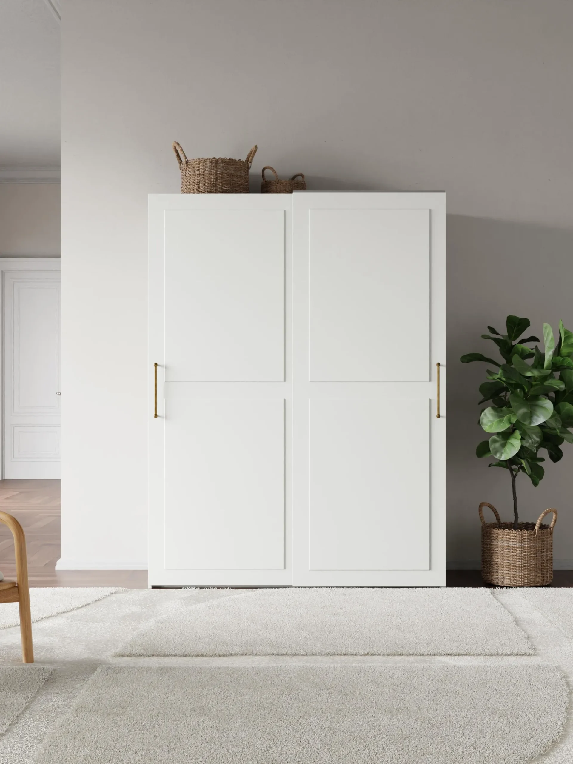 Armadio componibile con ante scorrevoli Charlotte, Larg. 150 cm, diverse varianti