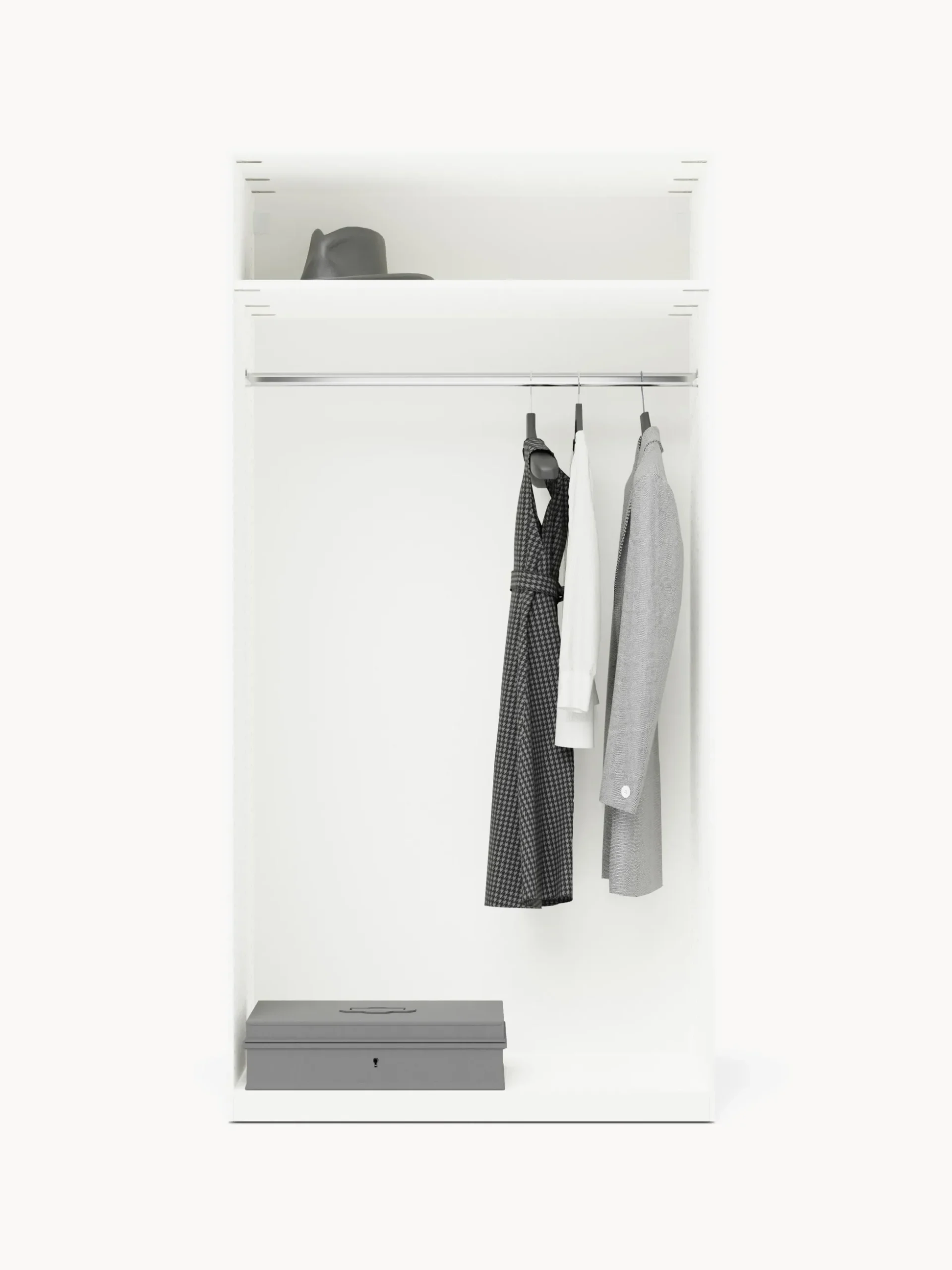 Armadio componibile con ante battenti Charlotte, Larg. 100 cm, in diverse varianti