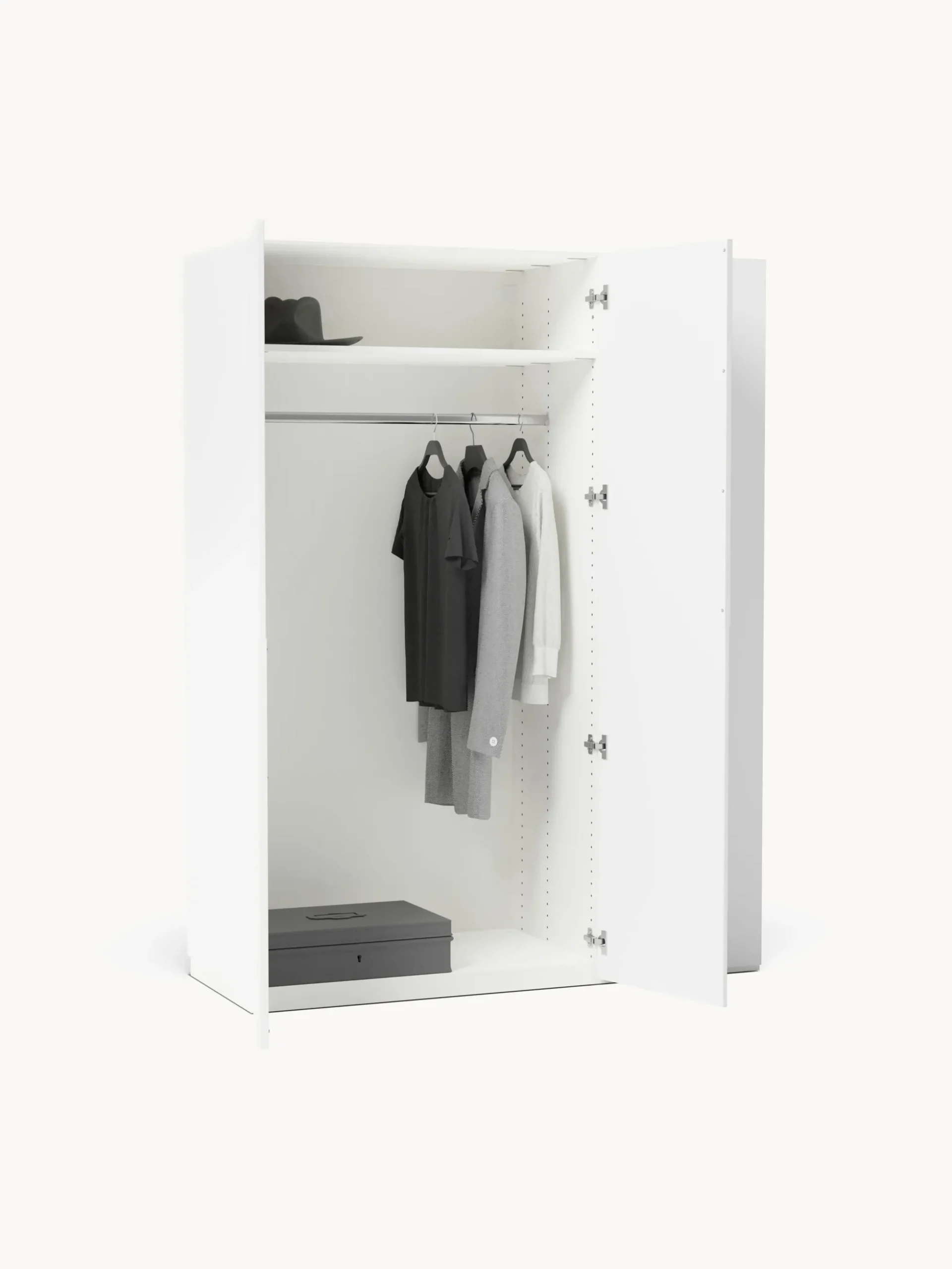 Armadio componibile con ante battenti Leon, larg. 150 cm, in diverse varianti