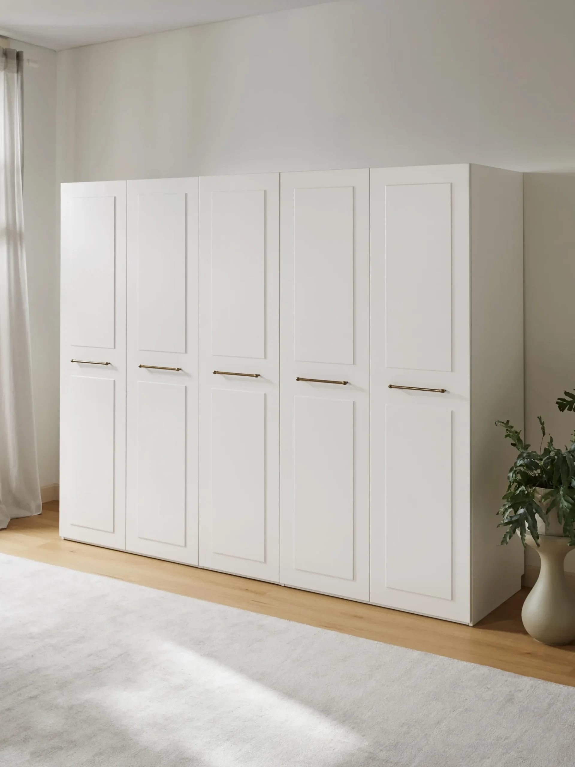 Armadio componibile con ante battenti Charlotte, Larg. 250 cm, in diverse varianti