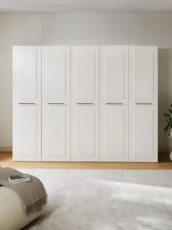 Armadio componibile con ante battenti Charlotte, Larg. 250 cm, in diverse varianti