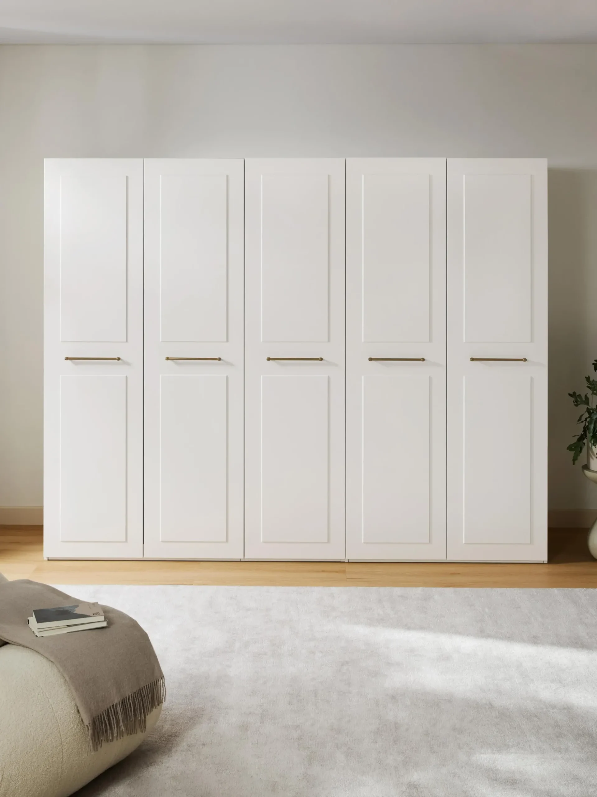 Armadio componibile con ante battenti Charlotte, Larg. 250 cm, in diverse varianti
