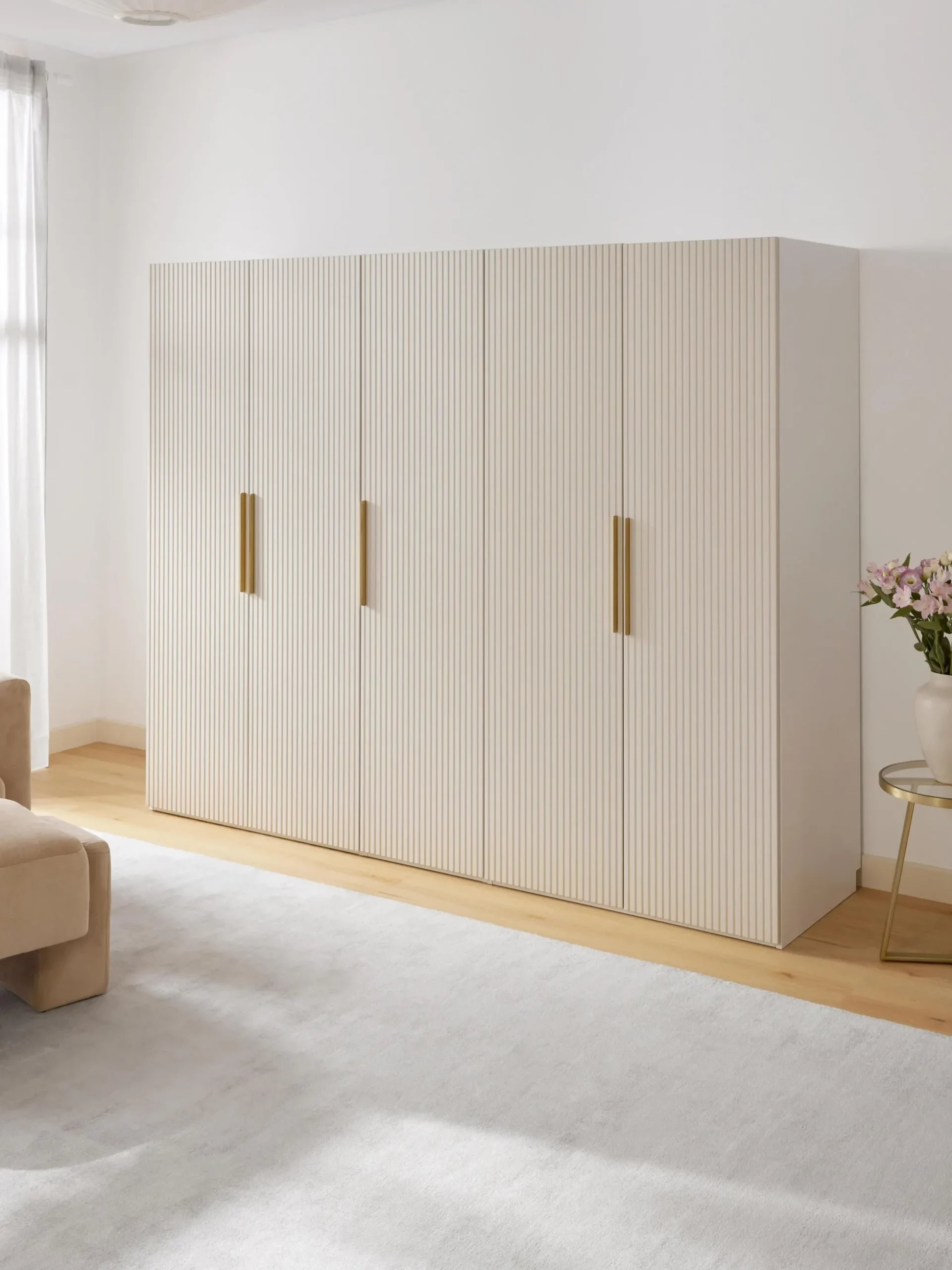 Armadio componibile ad ante a battente Simone, larg. 250 cm, diverse varianti