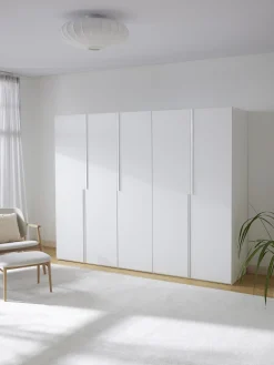 Armadio componibile ad ante girevoli Leon, larg. 250 cm, diverse varianti