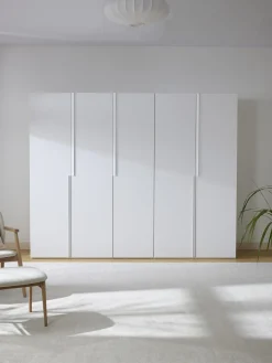 Armadio componibile ad ante girevoli Leon, larg. 250 cm, diverse varianti