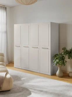 Armadio componibile con ante battenti Charlotte, Larg. 200 cm, in diverse varianti