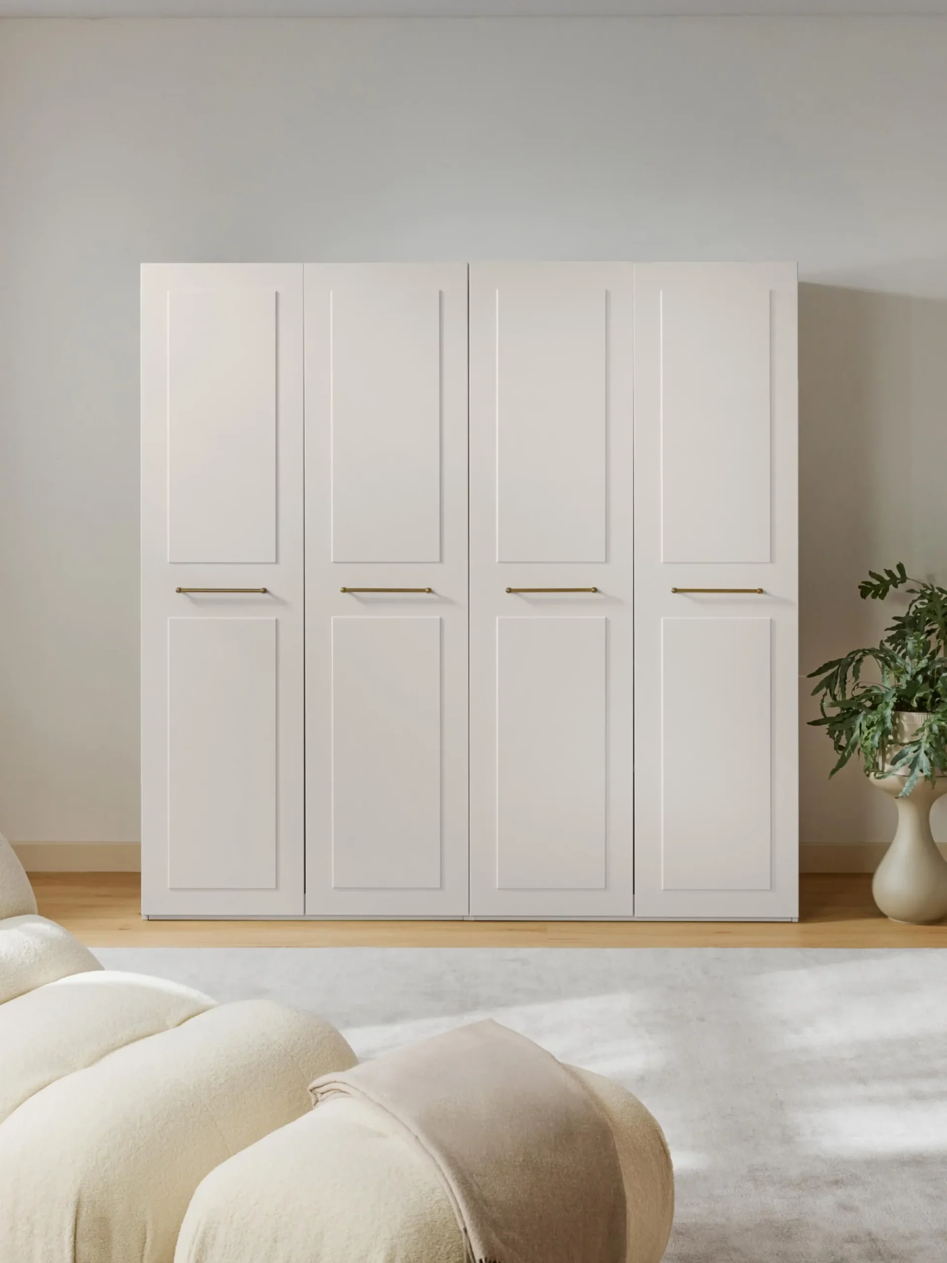 Armadio componibile con ante battenti Charlotte, Larg. 200 cm, in diverse varianti