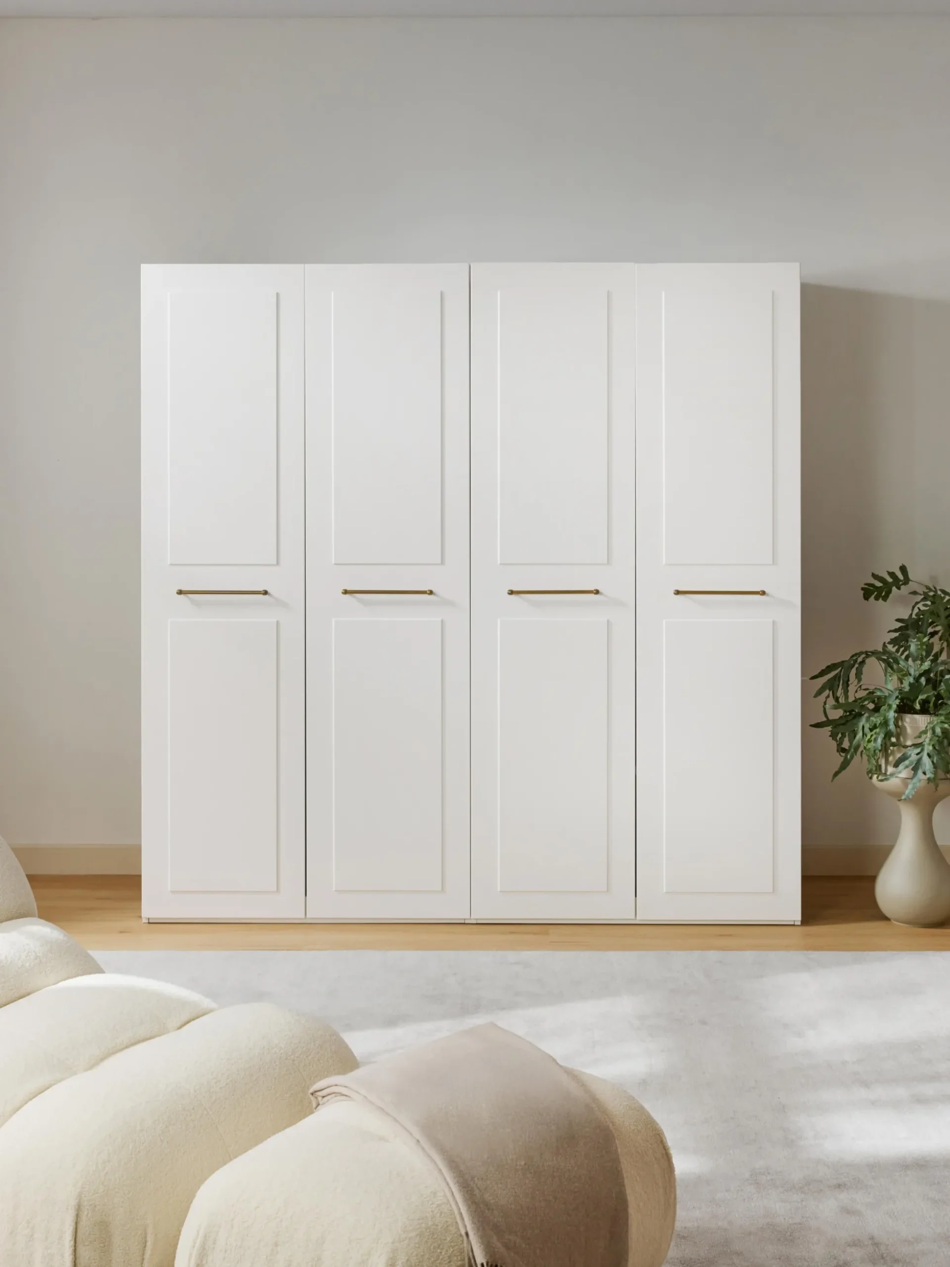 Armadio componibile con ante battenti Charlotte, Larg. 200 cm, in diverse varianti