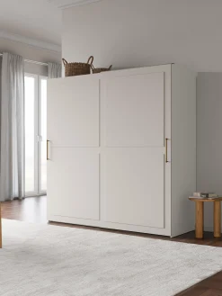 Armadio componibile con ante scorrevoli Charlotte, Larg. 200 cm, diverse varianti
