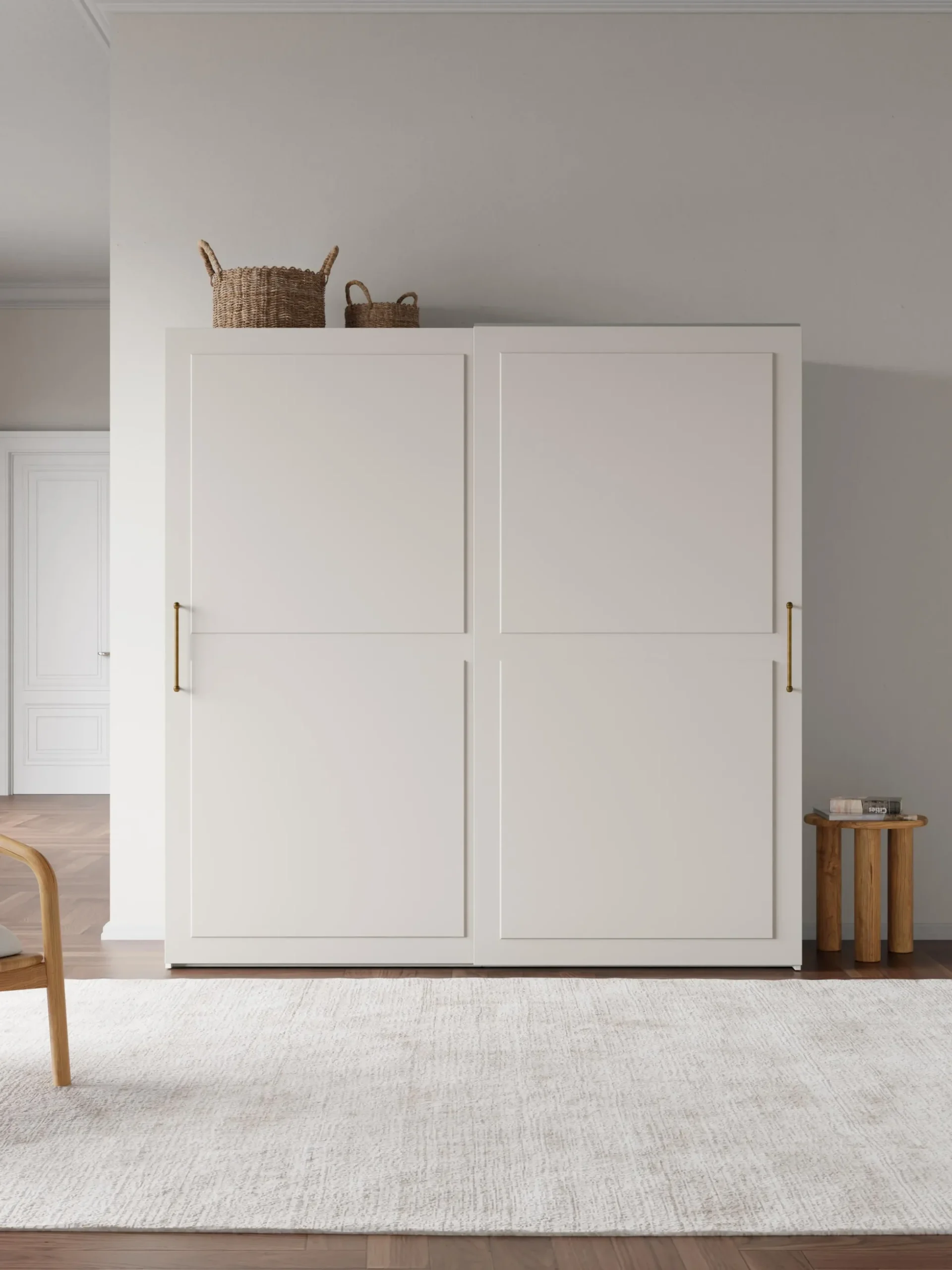 Armadio componibile con ante scorrevoli Charlotte, Larg. 200 cm, diverse varianti