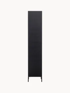 Armadio con fronte in legno di pino scanalato Avourio