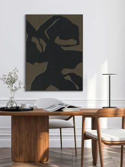 Arte da parete acustica Silent Shadows con cornice in legno