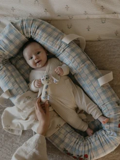 Baby nest portatile in cotone Sky Blue