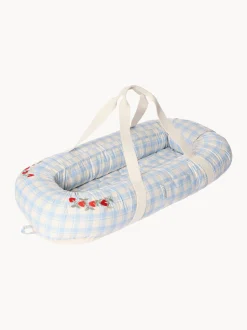 Baby nest portatile in cotone Sky Blue