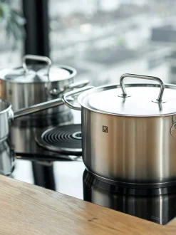 Batteria di pentole in acciaio inossidabile Twin Classic, set da 5