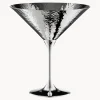 Bicchiere da martini placcato in argento fatto a mano Martelé