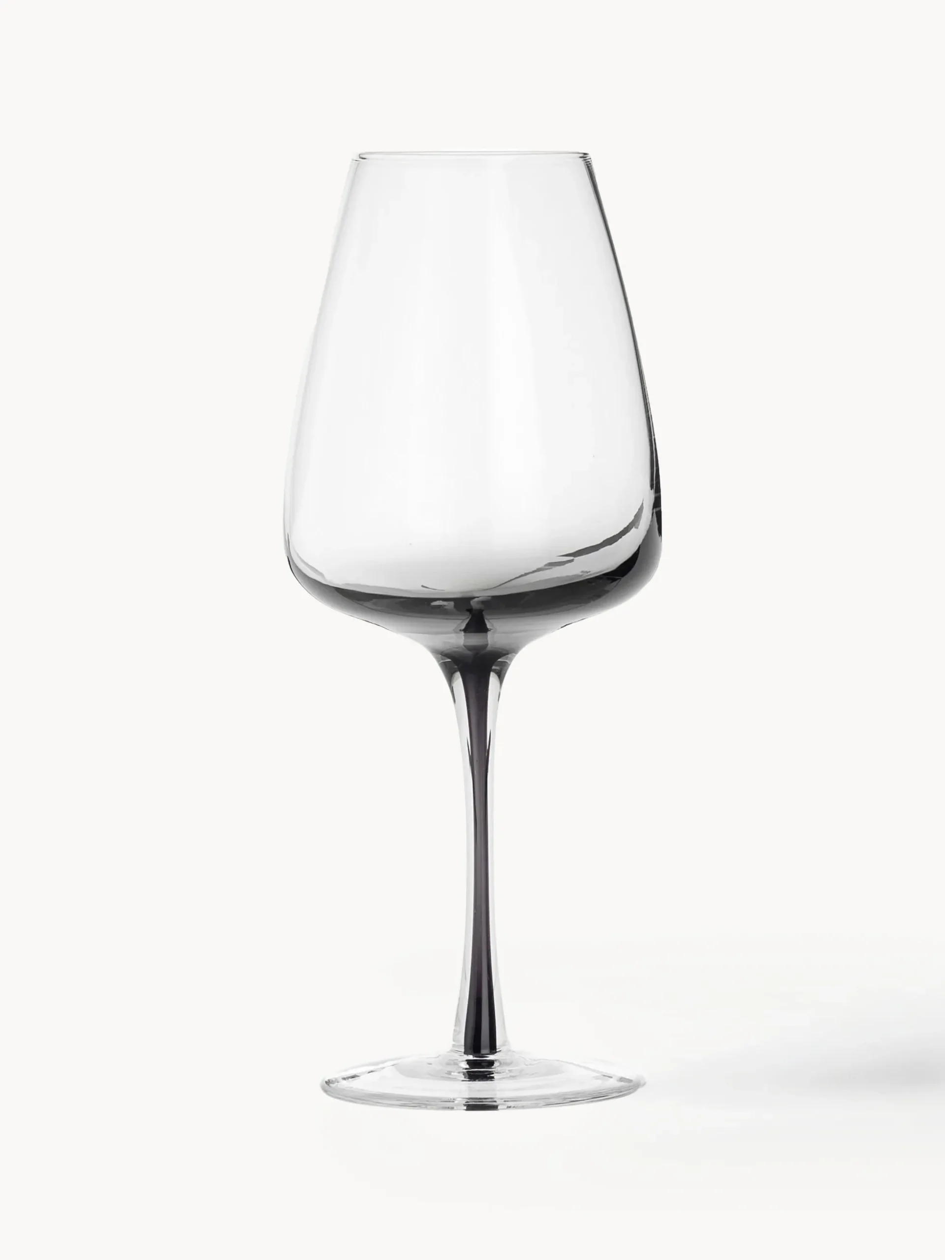 Bicchiere da vino in vetro soffiato con sfumatura Smoke 4 pz