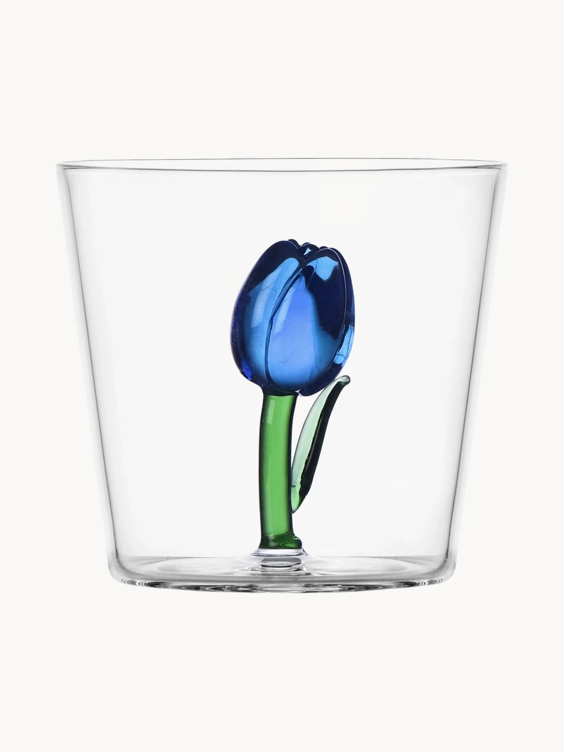 Bicchiere fatto a mano in vetro borosilicato Botanica