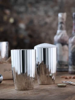 Bicchiere highball placcato argento fatto a mano Belvedere