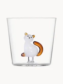 Bicchiere in vetro borosilicato Tabby Cat