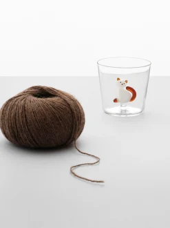 Bicchiere in vetro borosilicato Tabby Cat