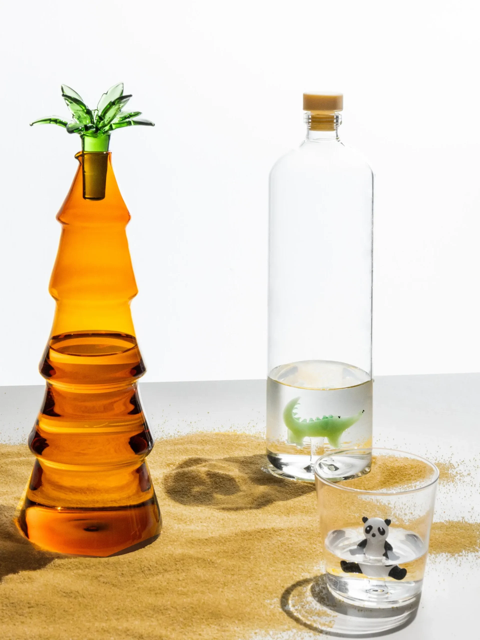 Bicchiere in vetro borosilicato fatto a mano Savannah