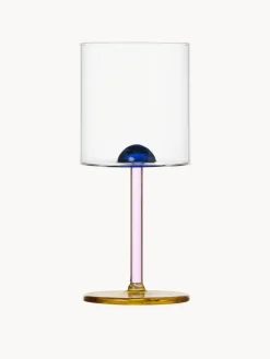 Bicchiere in vetro borosilicato vino fatto a mano Dot