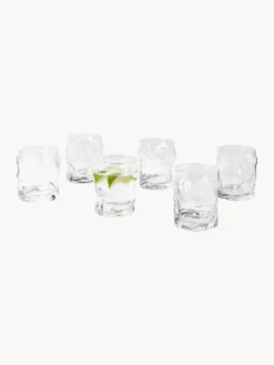 Bicchiere dalla forma organica Sorgente 6 pz