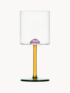 Bicchiere vino in vetro borosilicato fatto a mano Dot