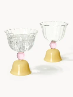 Bicchieri acqua in vetro borosilicato Tulip 2 pz
