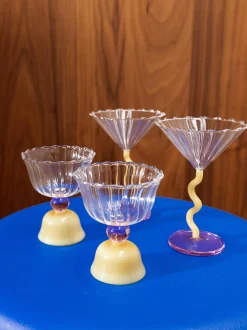 Bicchieri da cocktail in vetro borosilicato Curve 2 pz