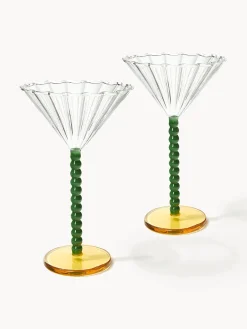 BicchierI da cocktail in vetro borosilicato Perle 2 pz