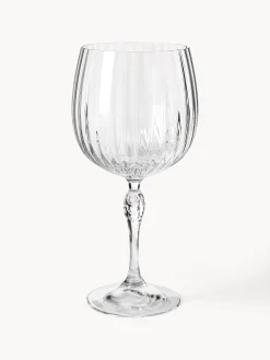 Bicchieri da gin con struttura scanalata America's Cocktail 4 pz