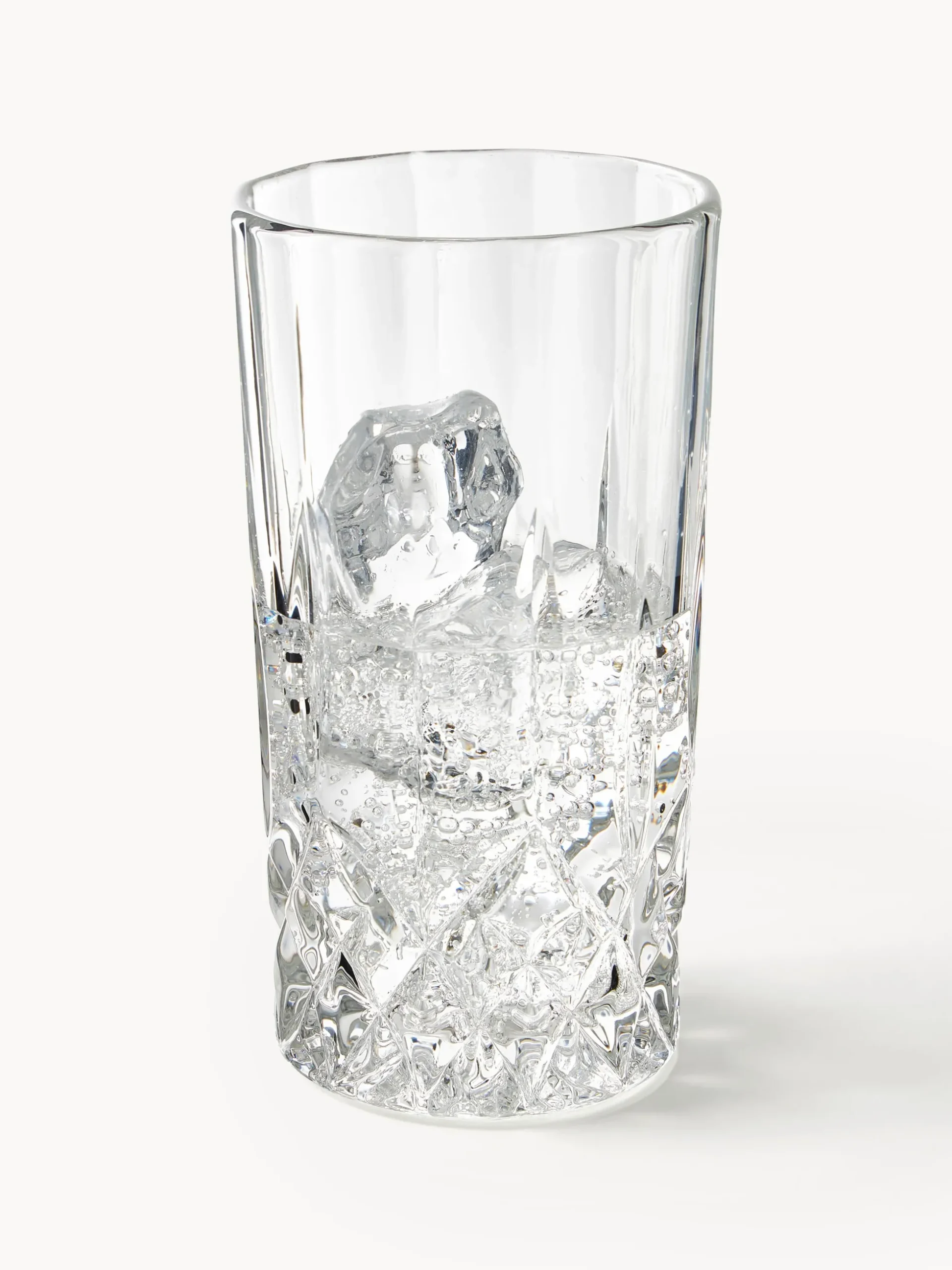 Bicchieri da long drink con motivo a rilievo George, set da 4
