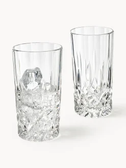 Bicchieri da long drink con motivo a rilievo George, set da 4